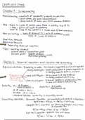 General Chemistry - Stoichiometry, Energy, Gases, and Crystals (handwritten summary and key facts)