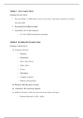 ENG 123 Weeks Seven and Eight Reading Notes