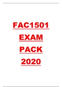 95%Guaranteed  FAC1501 Prepare Yourself Exam Pack 2020