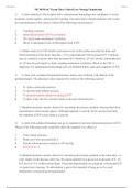 NR 340 Week 7 Exam Three: Chamberlain College of Nursing   ( 2019, Latest ) (Verified Answers by GOLD rated Expert, Download to Score A)
