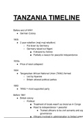 Tanzania timeline G12 