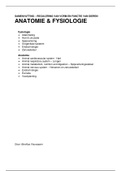 Samenvatting - deeltentamen 1 Anatomie & Fysiologie (RvVeFvD) BMW leerjaar 1