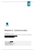 Module 9 - Communicatie - Behaalde cijfer: VD.