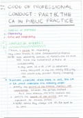 BPE 211- PART 3- Code of Professional Conduct: PART B- The CA in Public Practice