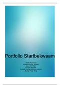 portfolio startbekwaam (cijfer 8.0) om je startbekwaamheid aan eind van studie aan te tonen