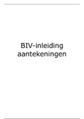 BIV-Inleiding aantekeningen Nyenrode 2018