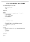 PSYC 300 Week 1 Questions and Answers GradeAplus