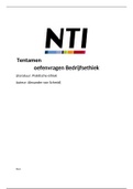Tentamen (9) oefenvragen  Bedrijfsethiek NTI