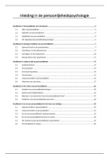 H1 t/m H5 Inleiding in de persoonlijkheidspsychologie