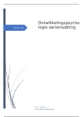 Samenvatting ontwikkelingspsychologie TE1 &lpar;hoofdstuk 2&comma; 3&comma; 4 & 6&rpar;