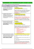 NURSING 304 - SAUNDERS ATI PHARMACOLOGY STUDY GUIDE (2022/2023) Complete Solution, A  Guide.