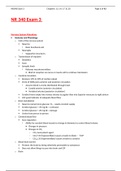 NR340 Exam 3, Study Guide, Chamberlain College of Nursing