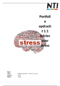 Portfolio opdracht 1.1 Advies over stress beoordeeld met een 7.8