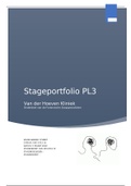 PL3 HBO-Verpleegkunde Stageportfolio: Klinisch Redeneren en Onderzoekend Vermogen (cijfer 7.9)