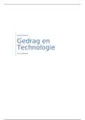 Gedrag & Technologie samenvatting (TP Saxion) 
