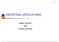industrial applications of equilibrium