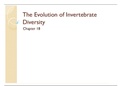 Chapter 18: Evolution of Invertebrate Diversity