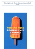 Boekverslag: Zomerhuis Met Zwembad (Herman Koch) 