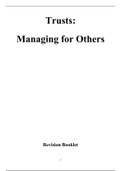 Trusts: Managing for Others Module Revision Booklet