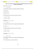 Math 270 Week 6 Lab # 6 Applied Calculus II (Revised Version): DEVRY UNIVERSITY