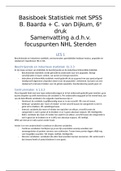 Jaar 1 IVK Basisboek Statistiek met SPSS 6e druk - SV a.d.h.v. focuspunten NHL Stenden