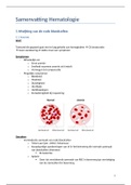 Samenvatting pathologie 3V Hematologie