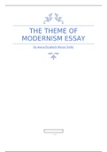 The Theme of Modernism Essay