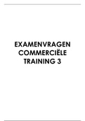 Examenvragen commerciële training 3