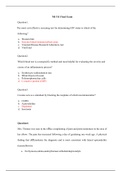NR 511 Week 8 Final Exam / NR511 Week 8 Final Exam (Latest, 2019) : Chamberlain (Verified Answers by GOLD rated Expert, Download to Score A)