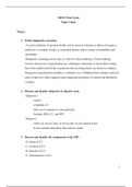 Chamberlain NR 511 Final Exam Study Guide (Latest) 