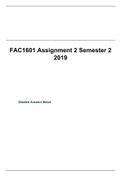 FAC1601 ASSIGNMENT 02 OF 2ND SEMESTER 2020. (ANSWERS): UNISA