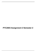 PYC2603 Assignment 2 Semester 2 (LATEST VERSION) With Answers: UNISA 