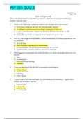 PSY 255 QUIZ 3 (LATEST) WITH COMPLETE SOLUTION GRADED A 