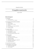Samenvatting Compilers: Principles, Techniques, & Tools - Alfred V. Aho, Monica S. Lam, Ravi Sethi, Jeffrey D. Ullman