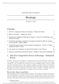 Strategy - Readings Summary