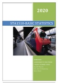 STA1510:BASIC STATISTICS ASSIGNMENT 02 SOLUTIONS, SEMESTER 1, 2020