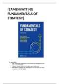 Samenvatting Fundamentals of Strategy  Vertaling (ENG-NED)