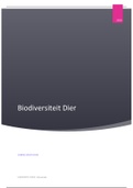Samenvatting Biodiversiteit Dier   & Oefenopdrachten (2019-2020)