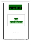 Physics - Simple Machines 1