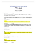 (Solved) University WRTG 394 APA quiz
