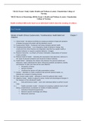 NR 222 Exam 1 Study Guide: Health and Wellness (Latest 2020): Chamberlain College of Nursing(This is the latest version, download to score-A)