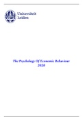 Psychology of Economic Behaviour Summary