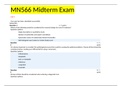 MN 566 MIDTERM EXAM BUNDLE(4 Versions): Kaplan University