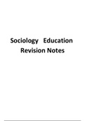 Sociology Education Revision COMPLETE Notes A Level 2020