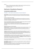 Extensive summary Methods of Qualitative Research (BA 2, Term 3)