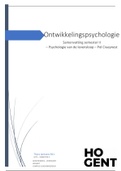 ontwikkelingspsychologie - samenvatting 