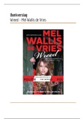 Boekverslag "Wreed" van Mel Wallis de Vries
