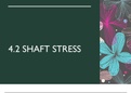 7.4.2 Shaft Design for Stress: Shaft Stress
