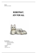 Verslag Zorgrobot (robotkat) van Robotica, Zorg en Technologie