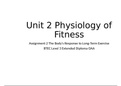 The Physiology of Fitness - Unit 2 Assignment 2